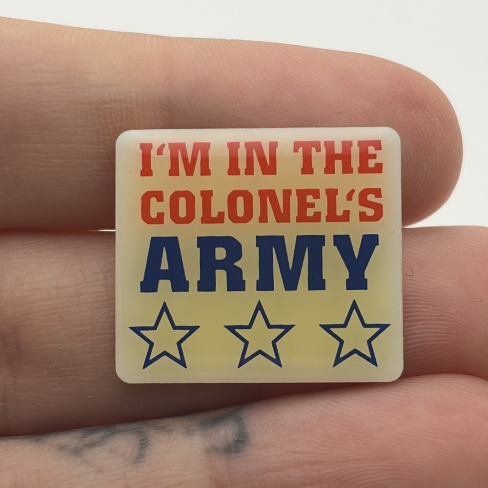 KFC Kentucky Fried Chicken I'm In The Colonel's Army Fast Food Lapel Hat Pin